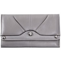 Parinda 11305 EVELINE (Pewter) Tri-fold Snap Closure Wallet